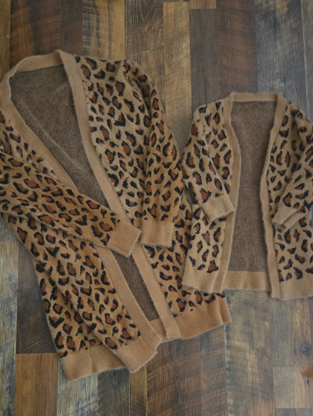 Leopard Print Open-Front Cardigan Mommy And Me!